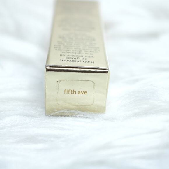 Jouer High Pigment Lip Gloss Fifth Avenue Coconut Oil FULL SIZE NIB Nude Brown - Picture 6 of 8